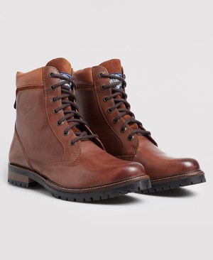 Superdry Ripley Lace Ups Férfi Csizma Piros/Barna | ATLBU7684